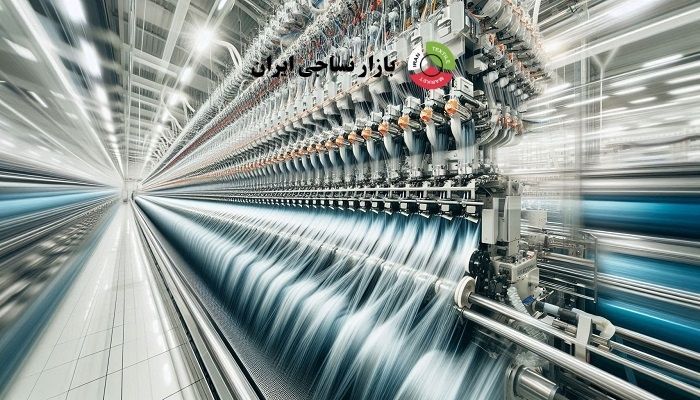 نمایی نزدیک از داخل ماشین ریسندگی ایرجت Murata برای نخ بدون پرز و کیفیت بالا