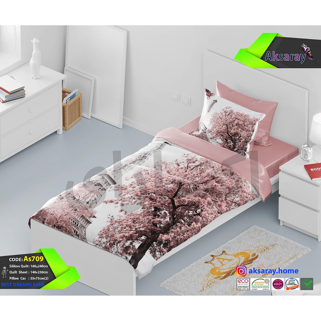 روتختی یک نفره میکرو پنبه چاپ دیجیتالAs709