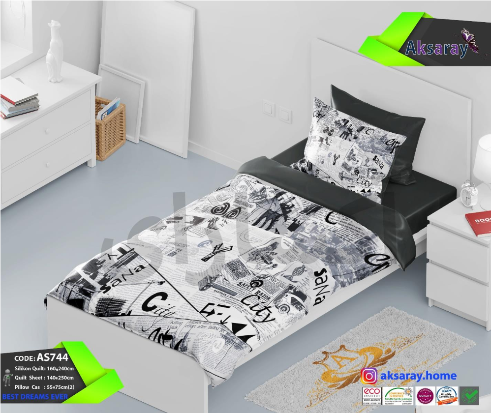 روتختی یک نفره میکروپنبه چاپ دیجیتالAs744
