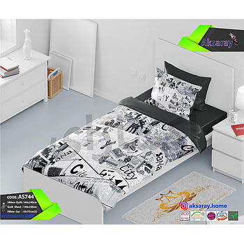 روتختی یک نفره میکروپنبه چاپ دیجیتالAs744