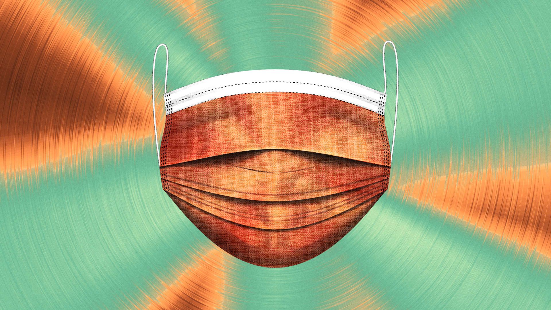 ماسک ضدویروس ساختهشده از الیاف مسی تصویر ماسک مسی در ژاپن