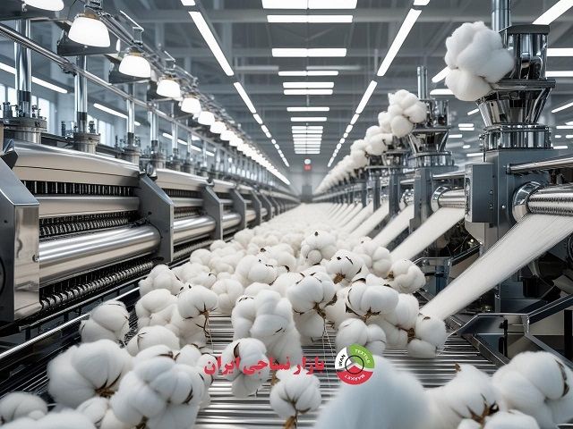 ریسندگی نخ پنبه در خط تولید ریسندگی نخ پنبه ای