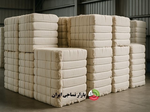 الیاف پنبه عدل بندی شده الیاف پنبه تصفیه شده عدل بندی شده