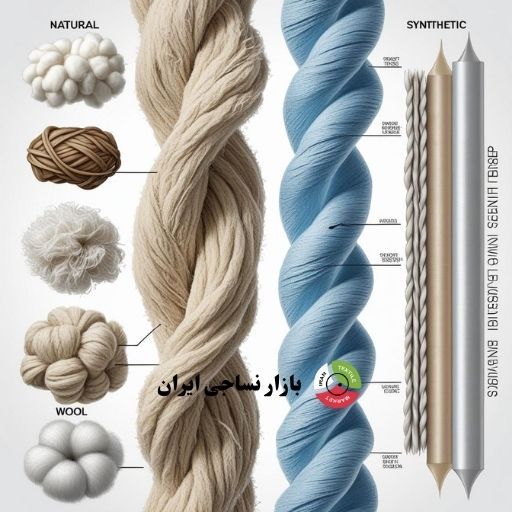 jw,dv مقایسه ساختار الیاف طبیعی و مصنوعی در پارچه