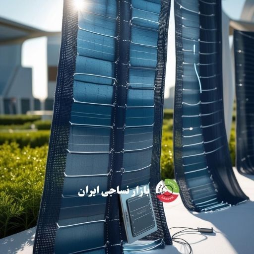 solar-powered textile fibers تصویر پارچهای که انرژی خورشید را جذب میکند