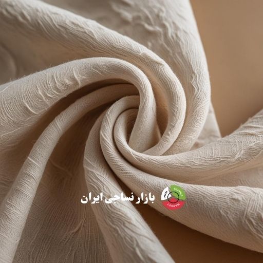 Spinnova bio-fabric sample نمای نزدیک پارچه Spinnova