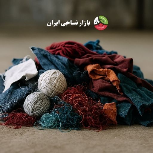 تصویری از واقعیت موجود ضایعات نساجی در ایران برای تولید نخ بازیافتی نشان دادن واقعیت موجود برای تولید نخ بازیافتی
