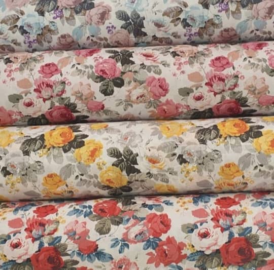 پارچه ملحفه ای طرح گل آذین