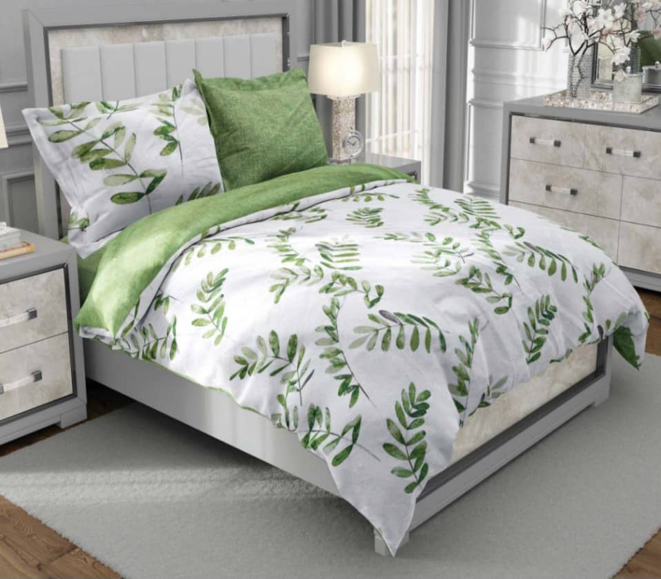 پارچه ملحفه ای طرح ملیکا سبز