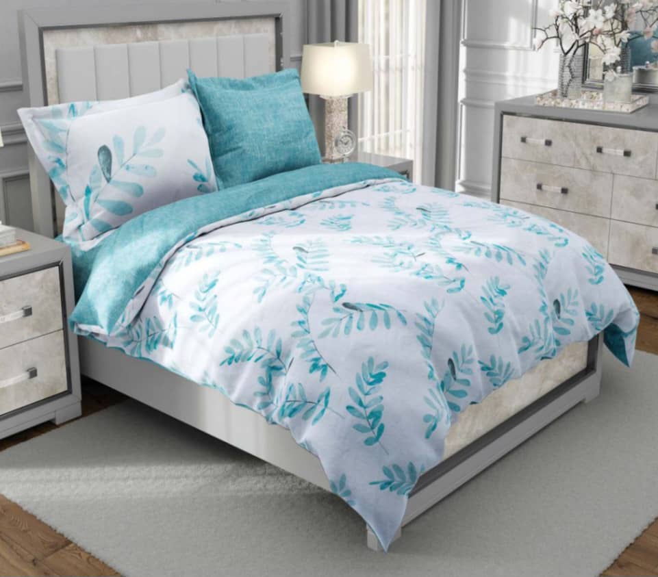 پارچه ملحفه ای طرح ملیکا آبی