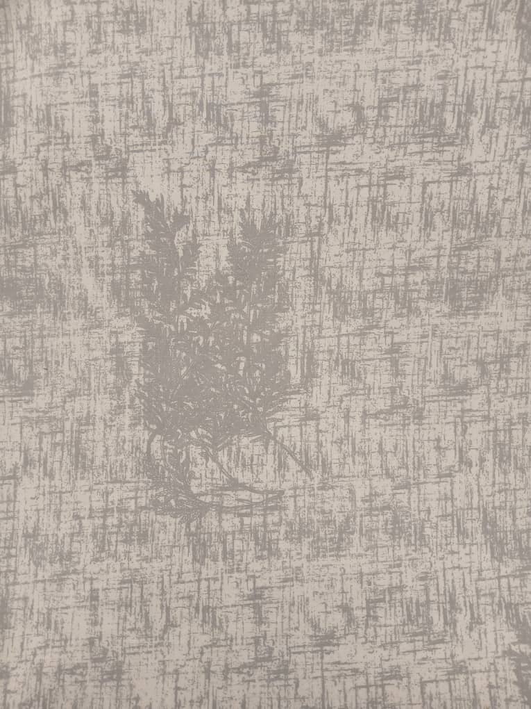 پارچه ملحفه ای طرح آرامش طوسی زیره