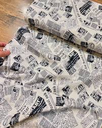 پارچه ملحفه ای طرح روزنامه