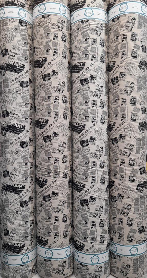پارچه ملحفه ای طرح روزنامه