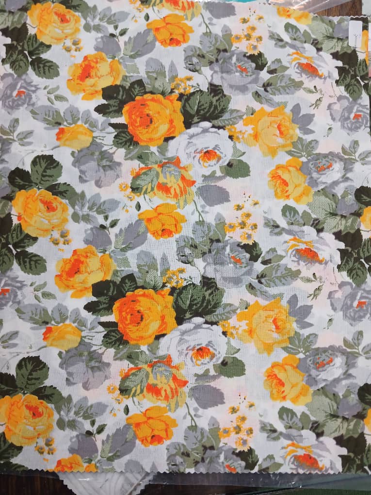 پارچه ملحفه ای فیلور طرح گل آذین