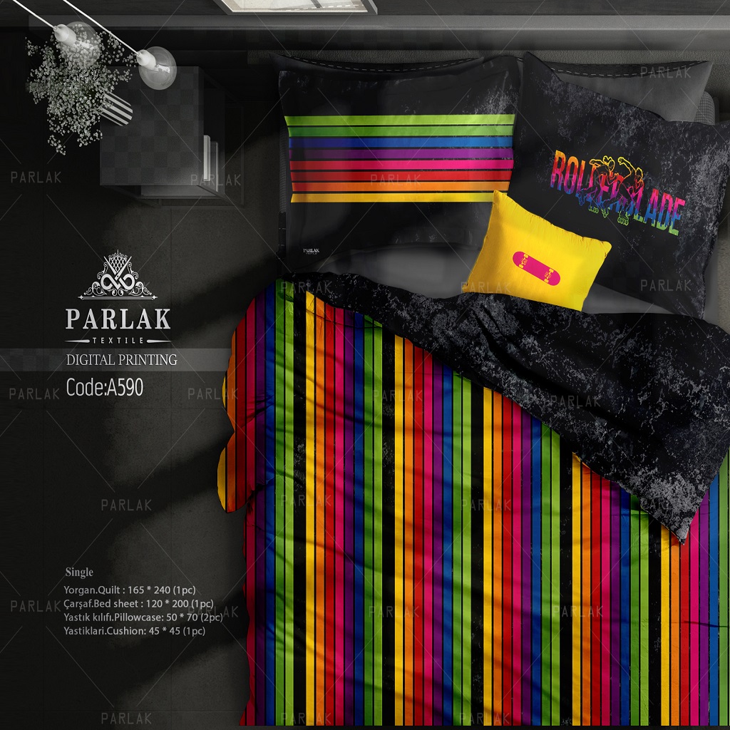 روتختی (دورو چاپ) یک نفره پارلاک A590