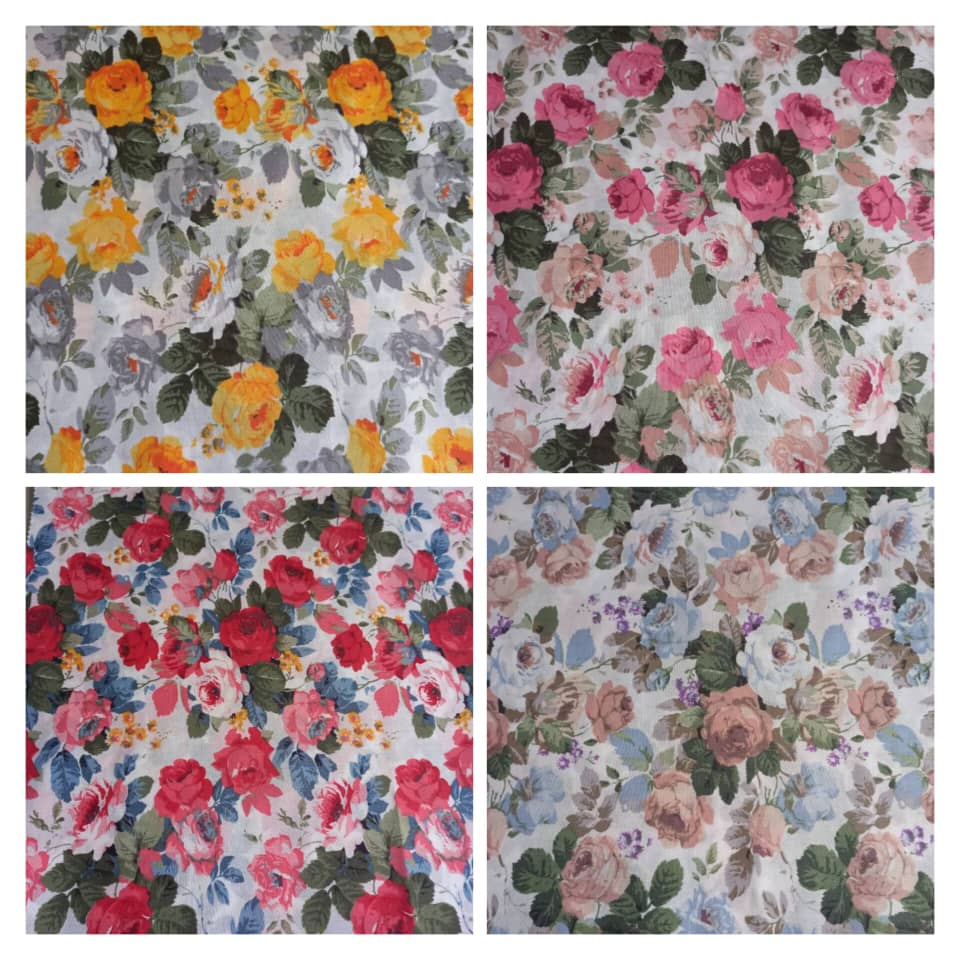 پارچه ملحفه ای فیلور طرح گل آذین