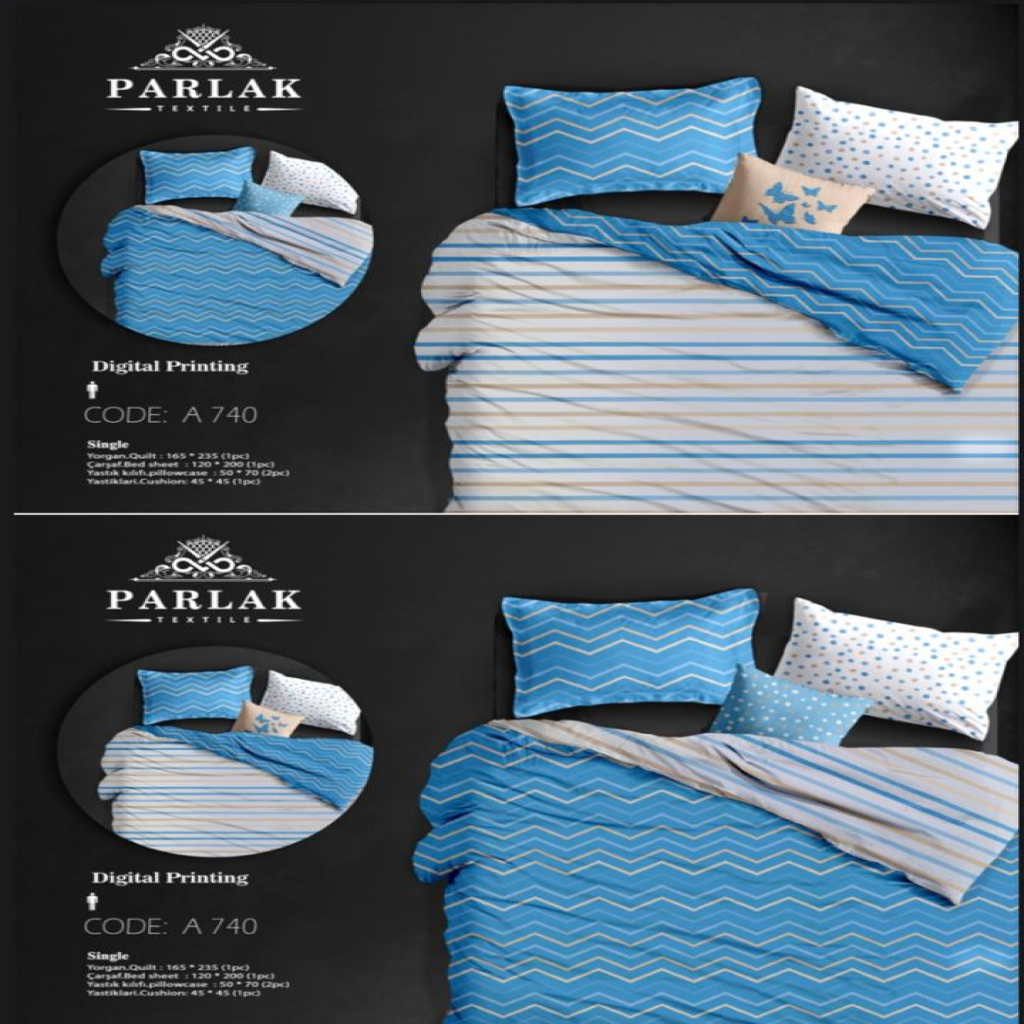 روتختی (دورو چاپ) یک نفره پارلاک  A 740