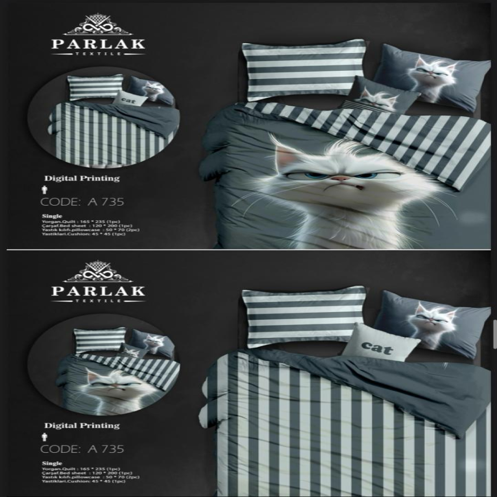 روتختی (دورو چاپ) یک نفره پارلاک  A 735