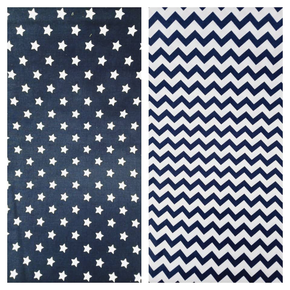 پارچه ملحفه ای فیلور طرح ستاره-زیکزاک