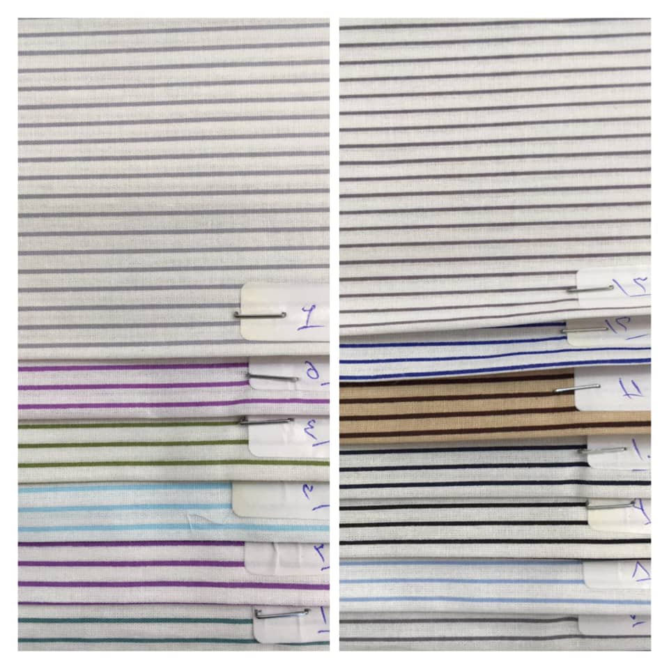 پارچه پوپلین فیلور طرح راه راه 2