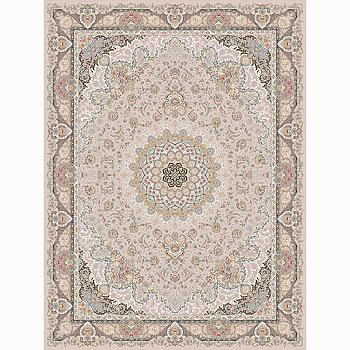 فرش ماشینی 1200 شانه دستباف گونه گل برجسته طرح رستا