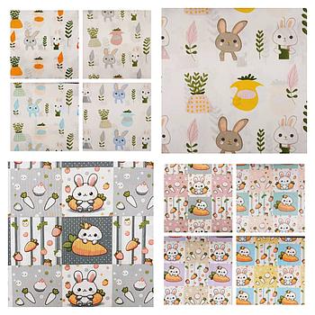 پارچه پوپلین فیلور طرح بی بی ربیت