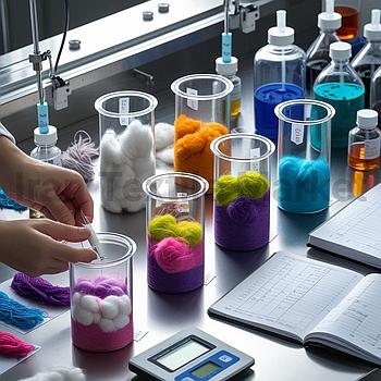 نمونه رنگ کنی آزمایشگاهی الیاف